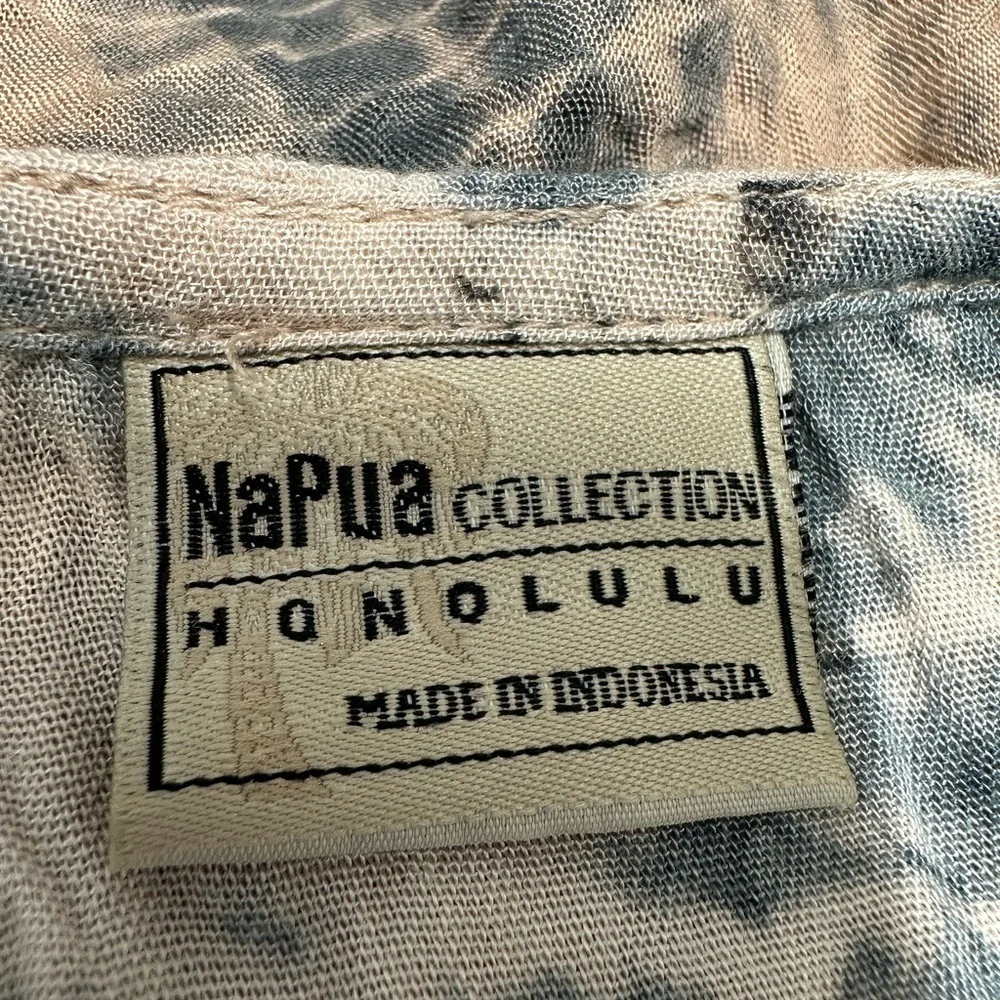 Napua Collection Honolulu Hawaiian Swim Coverup One Size Pink Gray